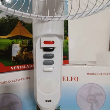 Ventilador Recargable de Pedestal  • ELFO 16" • Con Panel Solar(Leli) - 5/8