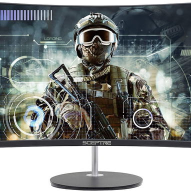 Monitor Curvo Sceptre 24” Full HD 75Hz – HDMI y VGA, Altavoces Integrados, Diseño VESA (C248W-1920RN) Mensajería gratis. - Img 126689605