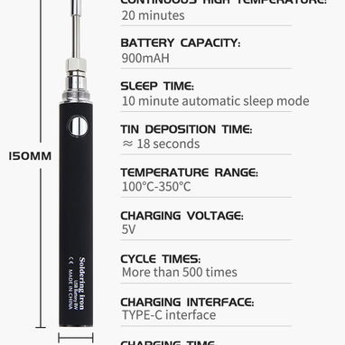 soldador de batería autoalimentado con carga USB tipo C - Img 100606372