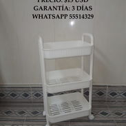 CARRITO ORGANIZADOR BLANCO CON RUEDAS 3 NIVELES, ENTREGA DE FACTURA, VARIEDAD DE ÚTILES DEL HOGAR, ETC - Img 54977576