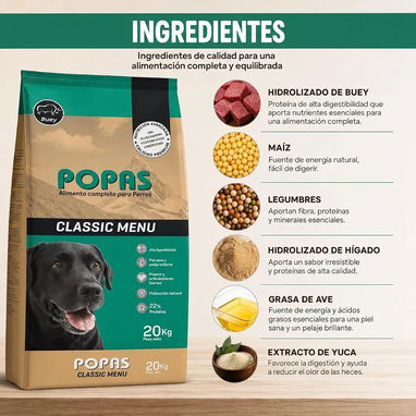 Pienso sabor res para perros adultos 20kg - 5/7