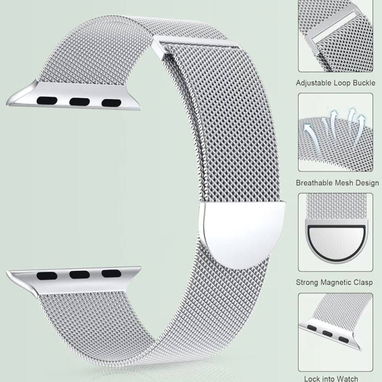 MARGE PLUS Correa de Malla Metálica para Apple Watch - Img 123805575