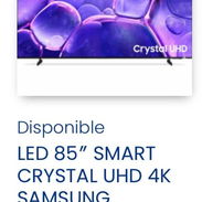 Televisor plasma de 85 pulgadas Samsung Smart cristal UHD 4k nuevo en su caja comunícate con Pedro - Img 53424810