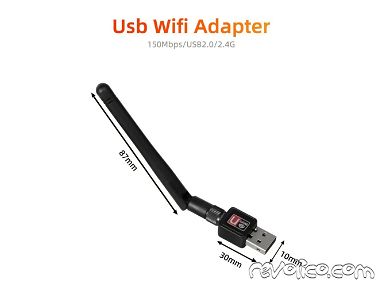 ⭕️ Adaptador Wifi Usb Memoria Wifi 💥 Antena Wifi GAMA ALTA 🛍️ (78732568) - Img 67336879