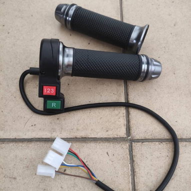 Puño acelerador de 3 velocidades con reversa moto electrica Bicimoto triciclo - 2/2