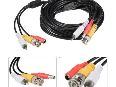 Cable original para camaras de vigilancia de 10metros CCTV BNC RCA DC - Img main-image-44813265