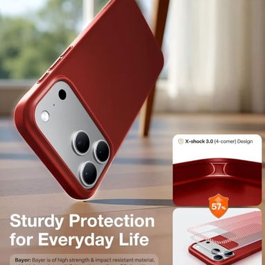 ☎️53544655 🛵 Entrega Disponible ⭐ Magnetic Slim-Fit Case para iPhone 17 Pro Max – Red⭐ - Img 122391865