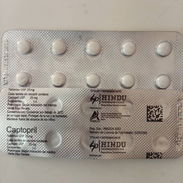 Captopril 25mg blister 10 cápsulas - Img 55997917