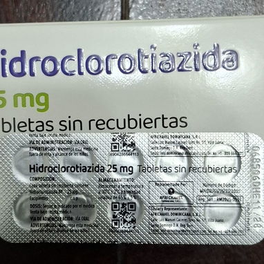 ⚕️- Hidroclorotiazida 25mg, 1 Tira de 10 Tableta -⚕️ - 2/3