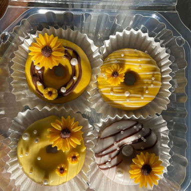 Docena d Mini donitas cubiertas d chocolate - 2/7