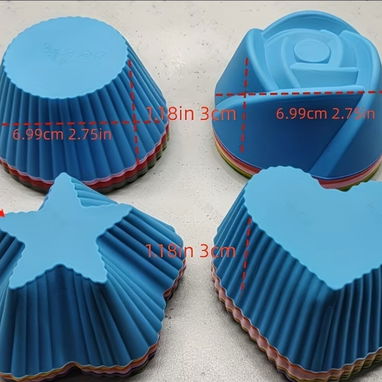 Moldes de silicona individuales para panquecitos - 3/4
