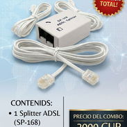 Oferta del Día.  Combo espliter adsl +más 3 cordones de línea.. - Img 54573293