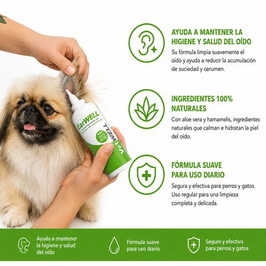 SOLUCIÓN  LIMPIADORA DE OÍDOS/ PERROS Y GATOS - Img 126232805