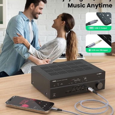 ☎️53544655 🛵 Entrega Disponible ⭐Cable de Audio USB-C a 1/4" TRS – 3.3 ft (1 metro) ⭐ - 3/8