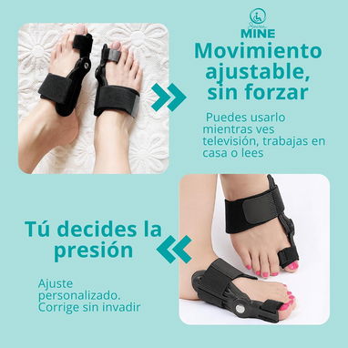 🦶✅ Corrector de Juanetes Ajustable 👣 | Alivio del Dolor 💤 | LA PAREJA 🔧 | Uso Día y Noche 🌙 - - 5/9