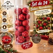 💫Set de 24 bolas decorativas💫 📏6cm diámetro - Img 58469850