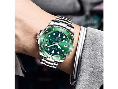 ⭕️ Reloj Hombre homenaje a Rolex Submarino ✅ Reloj Pulsera inspirado Rolex Submariner Gama Alta Reloj Acero Inoxidable - Img 56232247