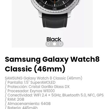 Samsung Galaxy Watch8 Classic (46mm). Control gestual, detección de ronquidos y monitoreo avanzado de salud - Img 121291849