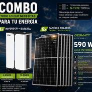 🚨 Inversor de 6 kilos + Bateria 16 kilos + 6 Paneles de 590 wats🚨 - Img 57157861