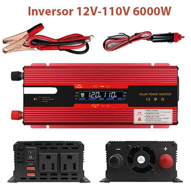Inversor 6000/4000 watts/ Controlador Solar 100A (12V-48V)/ Cargador 20A/30A Inteligente LifePO4/Plomo/AGM/GEL - Img 125550526