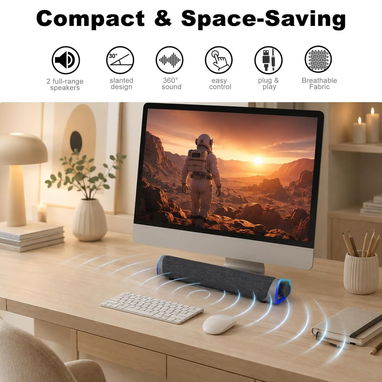 Barra de sonido para pc y laptop - 2/5