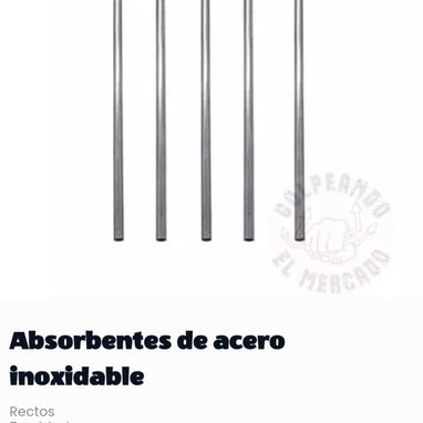 ABSORBENTES DE ACERO INOXIDABLE – Curvos y Rectos, 6mm – Juegos de 5 Unidades – 500 CUP c/u - Img 117846934
