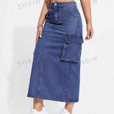 👌🏻‼️Versatilidad y Estilo con Nuestras Sayas de Mezclilla💥 - Img 97315183