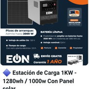 Estación De Carga 1KW Con Panel Solar - Img 56151430