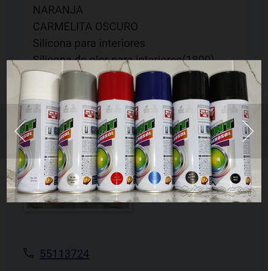 Spray premium de color negro y gris plateado 450 ml //// ver dentro - Img 49588529