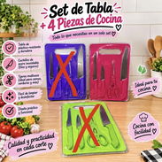 Set de tabla de picar y cuchillos - Img 57988322
