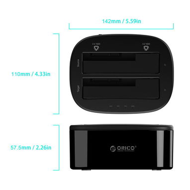 Expande tu portátil o PC con el Docking Orico 6228US3-C a $55 USD - Img 87562188