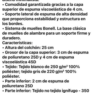 COLCHONES IMPORTADOS ORIGINALES HECHOS EN ITALIA, MARCA COMODITA SELLADO AL VACIO. NUEVOS . TODAS LAS MEDIDAS - Img 116350265