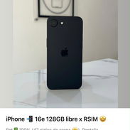 IPHONE 16E con 100 de bateria sim física - Img 55874073