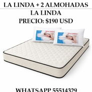 COLCHON FULL CAMERO LA LINDA + 2 ALMOHADAS LA LINDA, ENTREGA DE FACTURA, VARIEDAD DE ÚTILES DEL HOGAR, ETC - Img 55059505