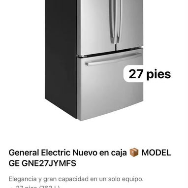 🔥 ¡REFRIGERADOR GENERAL ELECTRIC DE 27 PIES! 🔥 - 2/2
