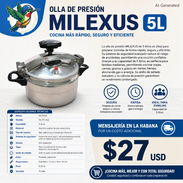 OLLA DE PRESIÓN 5 L ROYAL CON ROSCA PARA INDUCCIÓN Y OTRAS COCINAS - Img 55802653