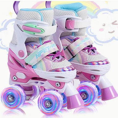 Patines Infantiles 4 Ruedas – Ajustables y Seguros  Talla M 19.8cm - 22.4cm - Img 122561235