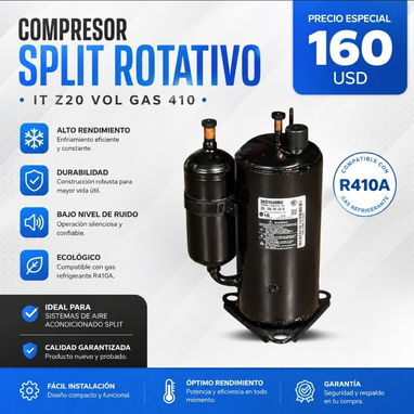 Compresor. Máquina de split. Pie de amigo. Mando. Paleta - 5/6