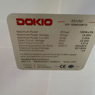 Estacion de energía  con su panel  y todo  incluido - 6/10