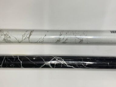 Papel tapiz tipo mármol rollo 10mt x 45 cm (negro y blanco) - Img main-image
