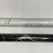 Papel tapiz tipo mármol rollo 10mt x 45 cm (negro y blanco) - Img 44780682