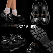 Zapatos negros elegantes número #37 cómodos para salir con estilo o trabajar en gastronomía,totalmente versátiles - Img 56066595