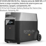 BATERÍA EXTRA PARA ECOFLOW DELTA PRO 🔇 Adiós al ruido y la gasolina. Hola energía limpia. Un generador tradicional te - Img 57186625