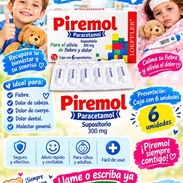 Piremol(Paracetamol) supositorio 300mg, 6 unidades, 6 USD - Img 57666548