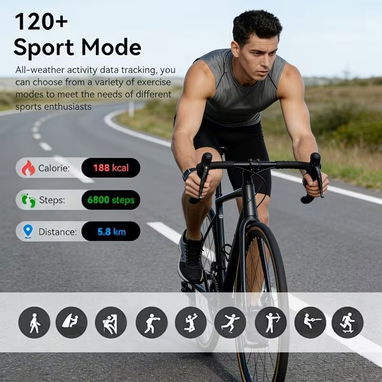 ☎️53544655 🛵 Entrega Disponible ⭐Smartwatch Inteligente HD 1.83" – Llamadas Bluetooth, Más de 120 Modos Deportivos y  ⭐ - 6/9