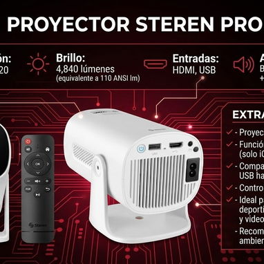 Mini Proyector Steren PRO-260 NEW - Img 124912170