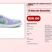 TENIS NIKE AIR JORDAN VIOLETA Y VERDE MENTA . - Img 57104586
