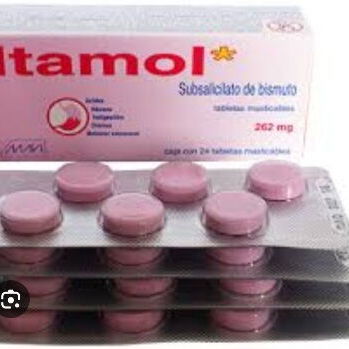 Peptobismol en tabletas, Itamol caja con 24 tabletas masticable vence febrero 2028 - 2/2