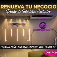 Transforma tu sala en un espacio de lujo con nuestro diseño de pared premium + chimenea eléctrica - Img 56796731