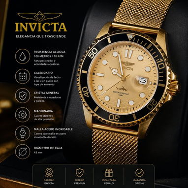 Relojes invictas premium con mensajería incluida - Img 122651676